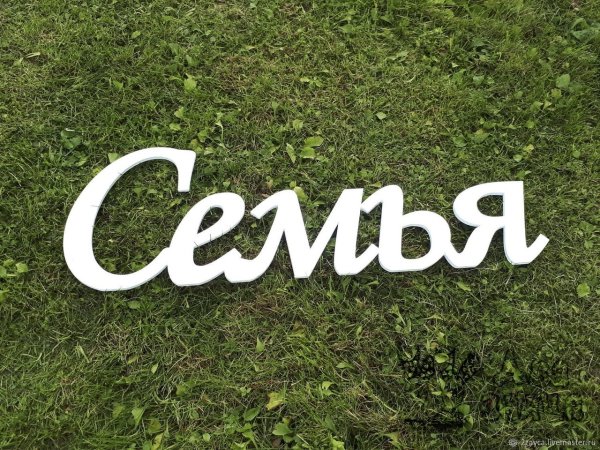 Мы семья надпись