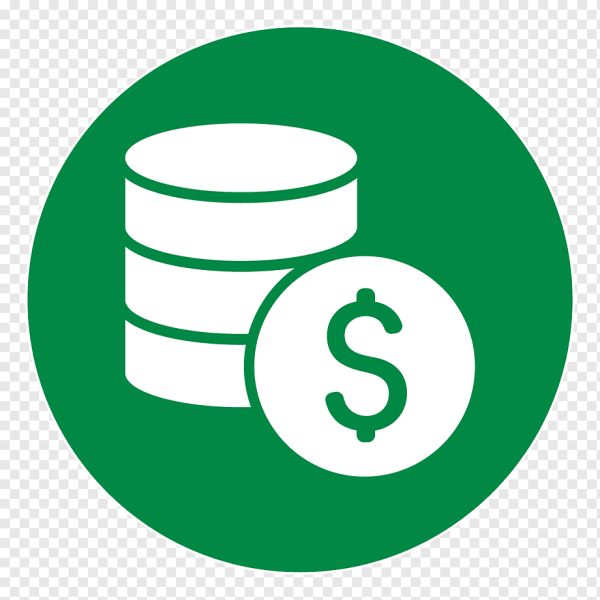 Значок денег на белом фоне