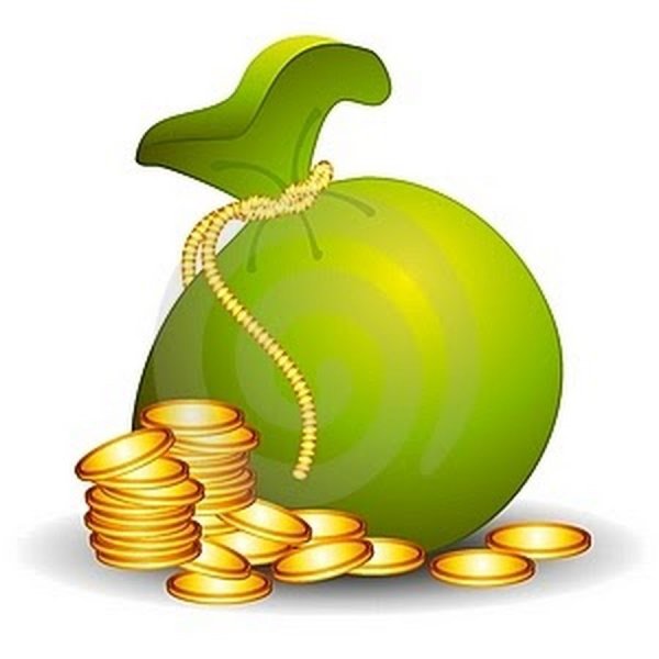 Мешок с деньгами мультяшный