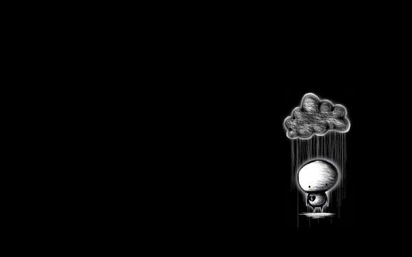 Прикольные обои на черном фоне