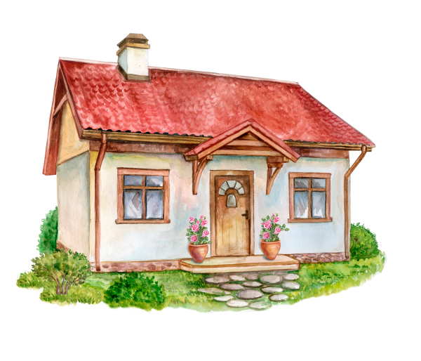 Одноэтажный домик для детей