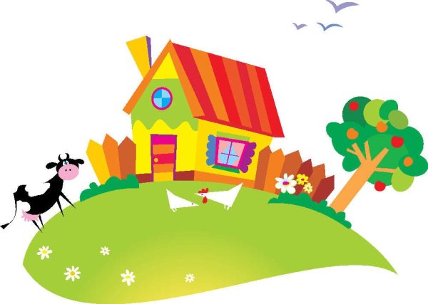 Деревня на прозрачном фоне