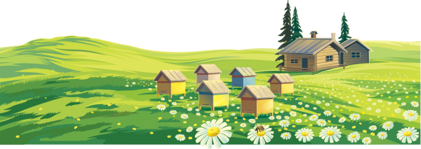 Векторный домик в деревне