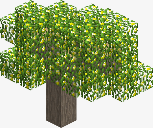 Дерево из МАЙНКРАФТА на белом фоне