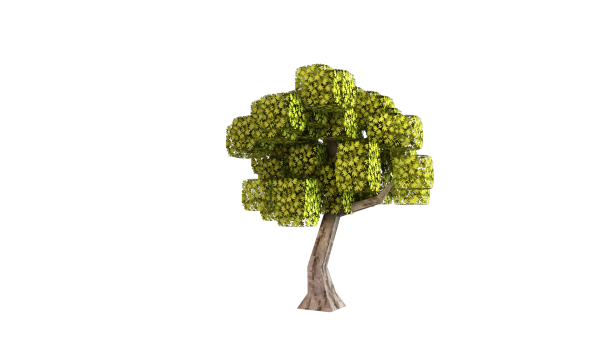 Дерево в МАЙНКРАФТЕ без фона