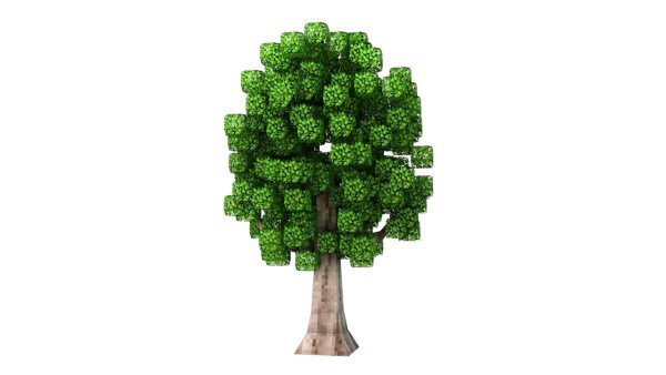 Дерево из МАЙНКРАФТА