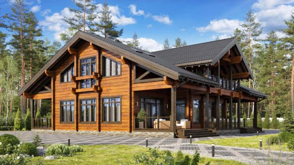 Дом из клееный брус Гуд Вуд