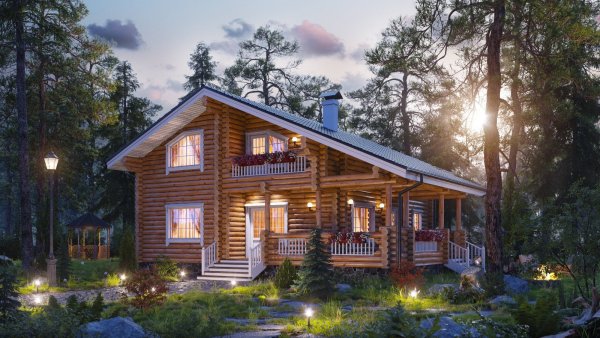 Сруб визуализация