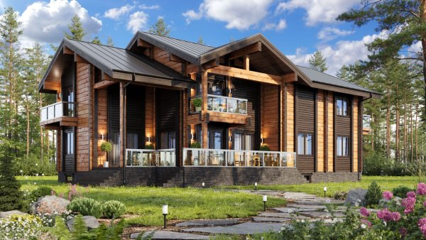 Дом из клееного бруса Альбатрос