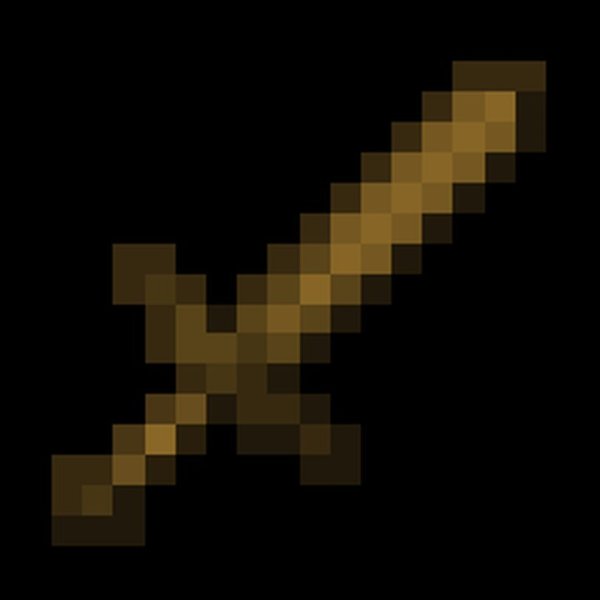 Золотой меч в МАЙНКРАФТЕ