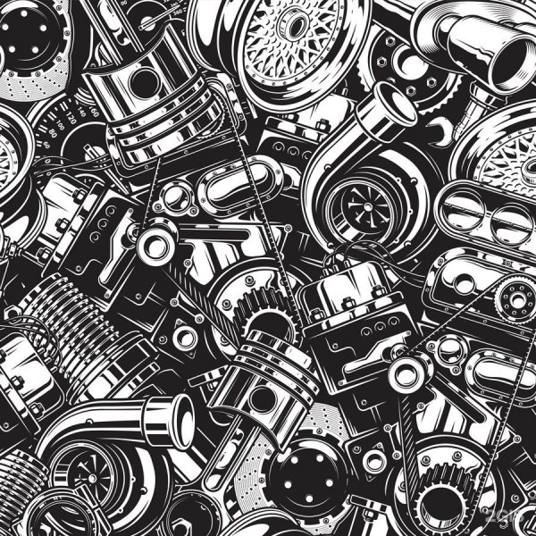 Паттерн автомобильных запчастей