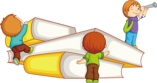 Дети с книгой клипарт