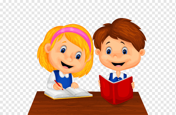 Ученик за партой рисунок