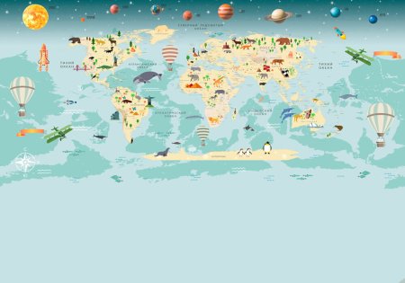 Карта мира Планета