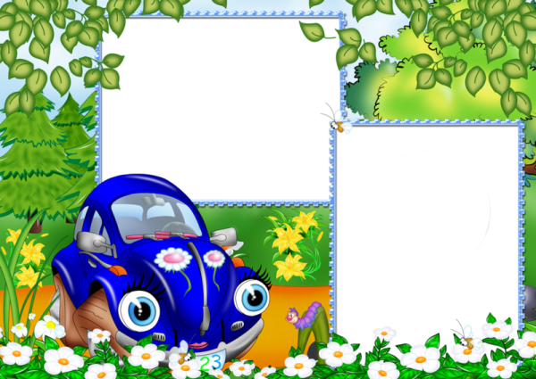 Рамки детские с машинками