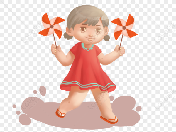 Девушка с бумажной мельницей