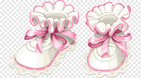 Пинетки розовые без фона