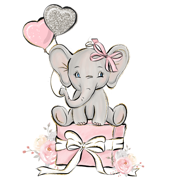 Слоник с бантиком