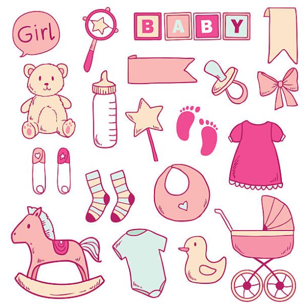 Стикеры для метрики девочка