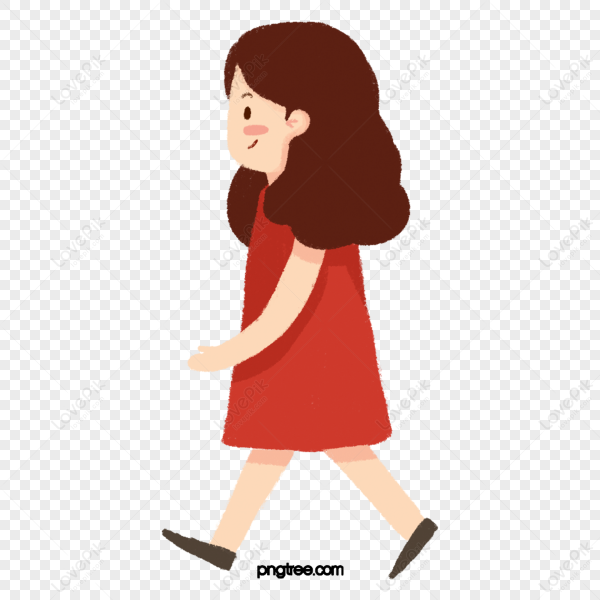 Девочки нарисованные идут