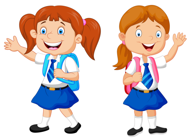 Школьник на прозрачном фоне