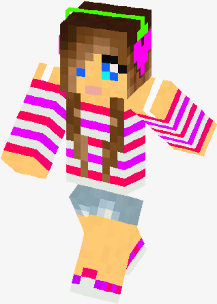 Персонаж для МАЙНКРАФТА девочка