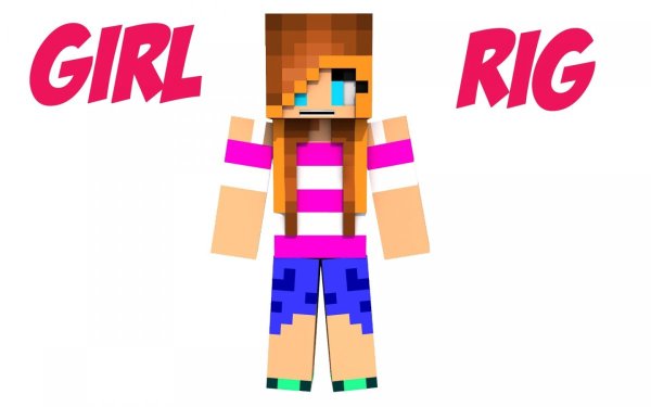 Персонаж для МАЙНКРАФТА девочка