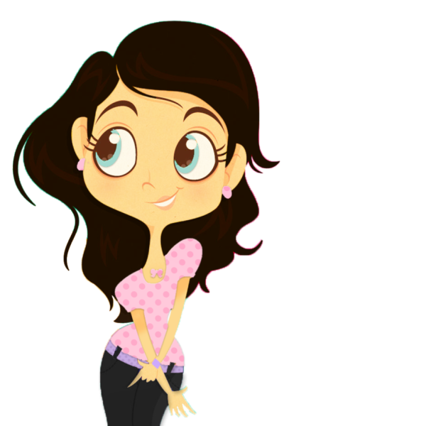 Девушка мультяшка