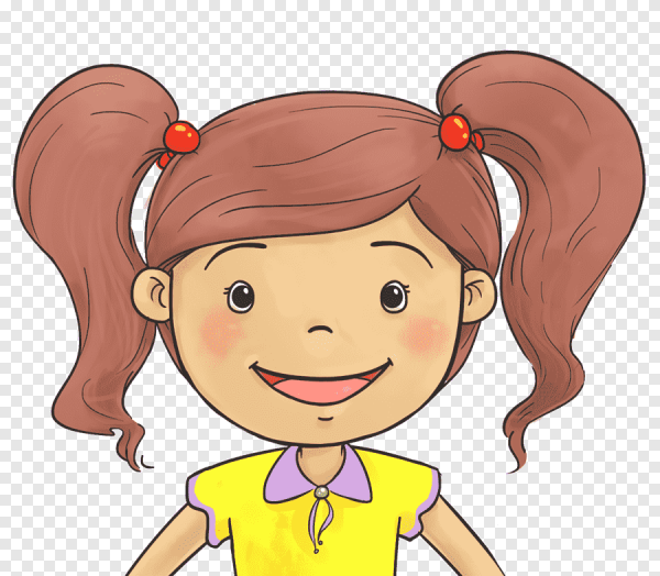 Мультяшное лицо девочки