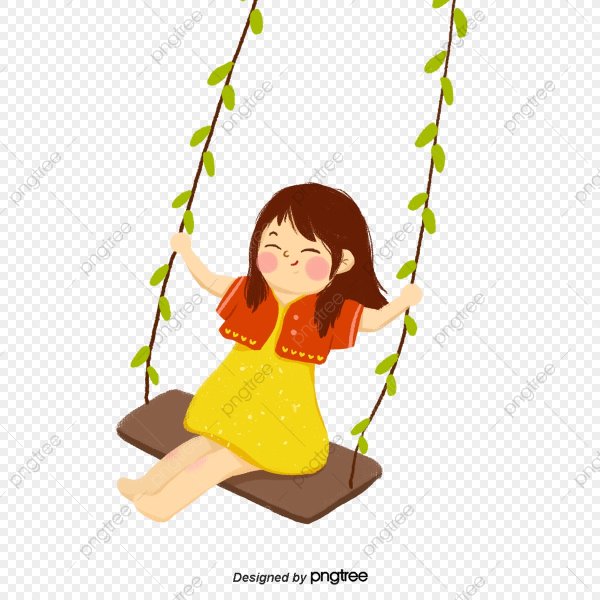 Девочка качается