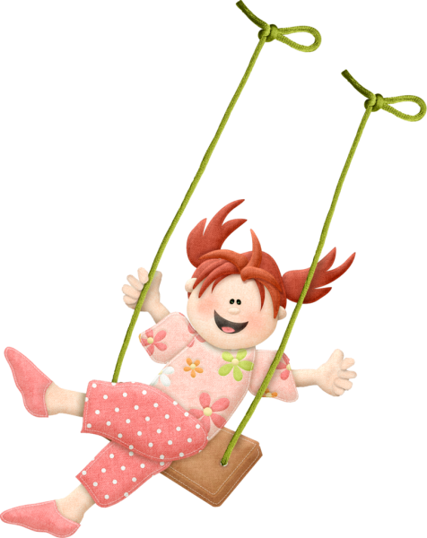 Девочка на качелях