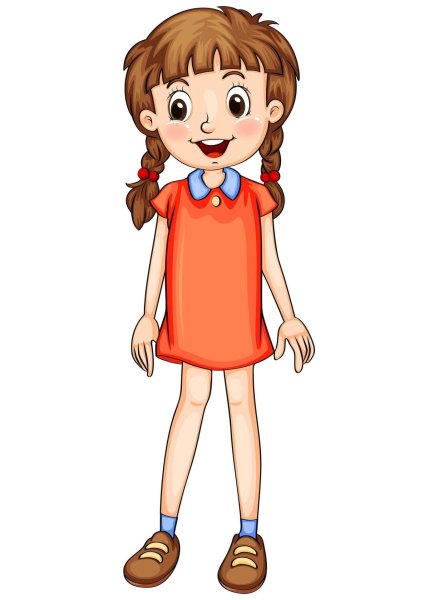 Девочка рисунок на прозрачном фоне