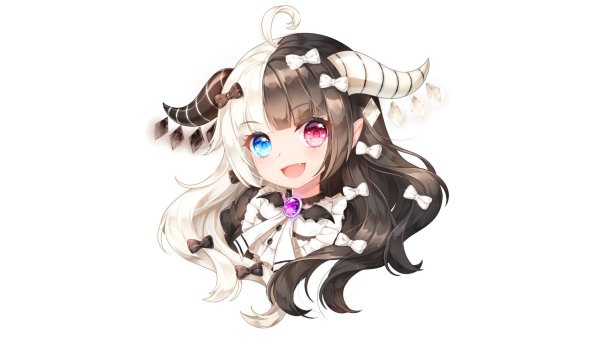 Аниме девушка на белом фоне