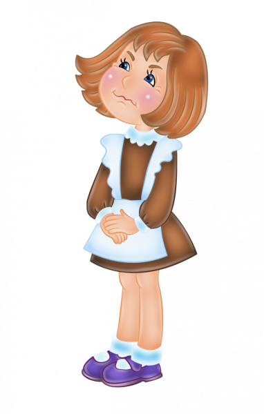 Девочка на прозрачном фоне