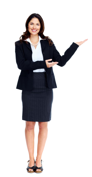 Девушка в деловом костюме