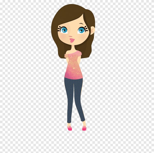 Мультяшная девушка