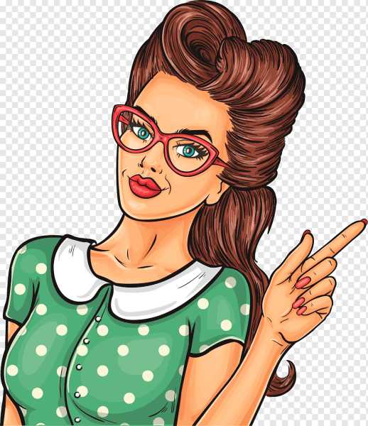 Поп арт девушка