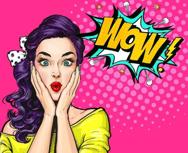 Девушки в стиле поп-арт