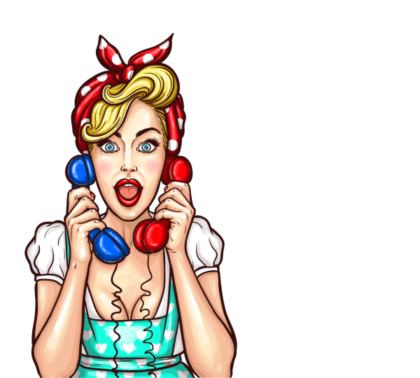 Блондинка в стиле поп арт