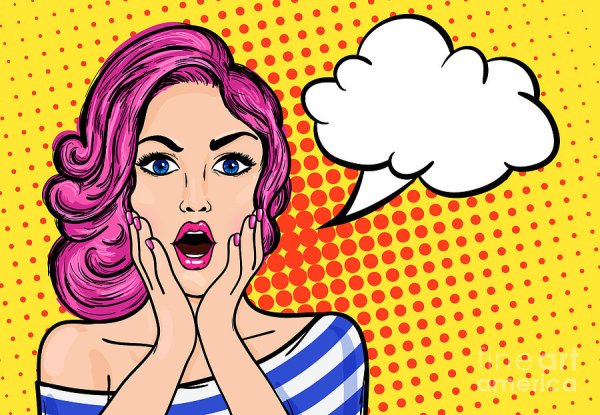 Девушки в стиле поп-арт