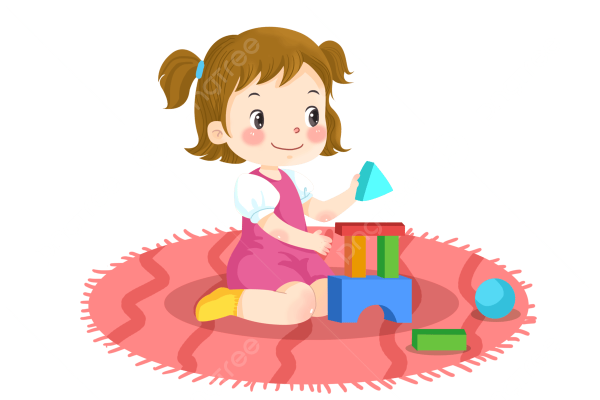 Мультяшка сидит на полу