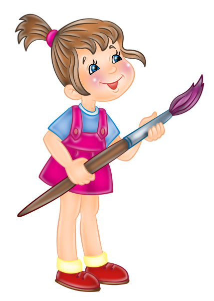 Девочка с кисточкой