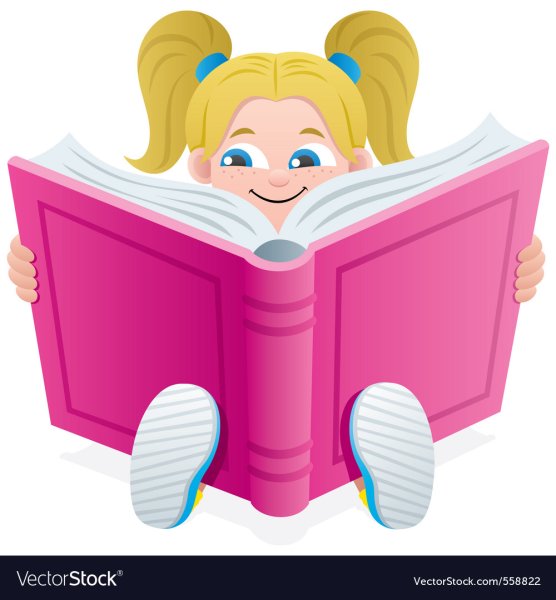 Девочка с книгой рисунок