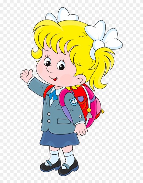 Ученица на прозрачном фоне