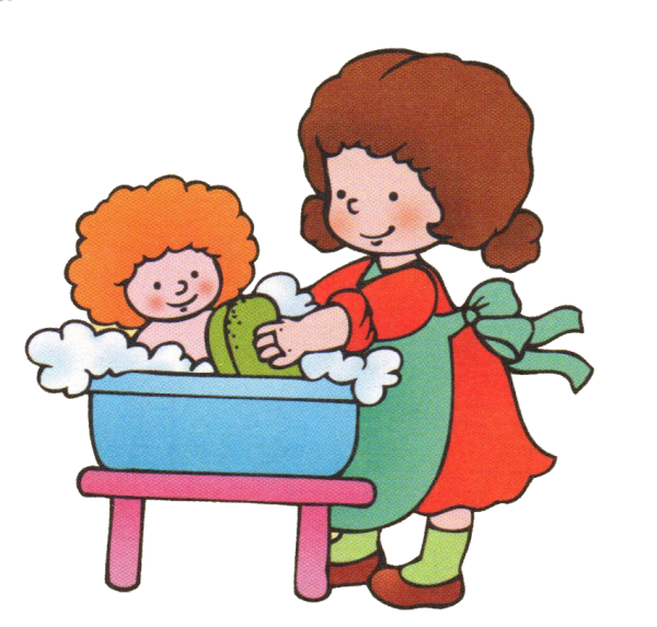 Мытье игрушек картина для детей