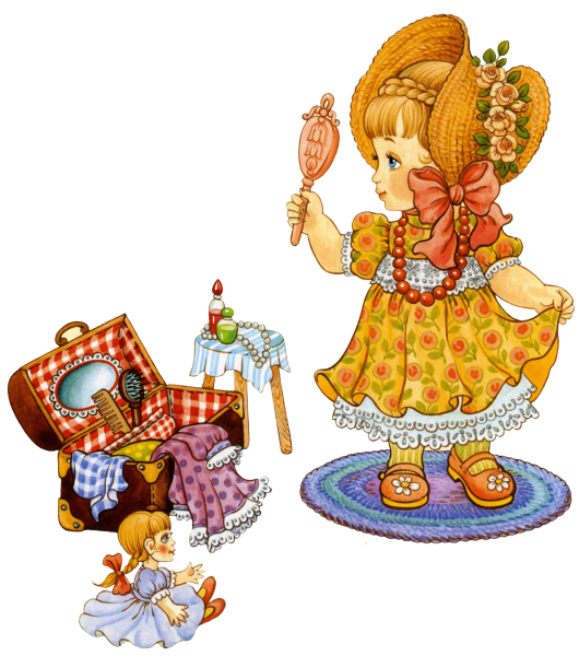 Мастерица на прозрачном фоне