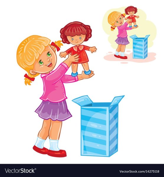 Куклы девочки Векторная