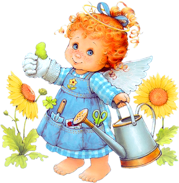 Мальчик с лейкой