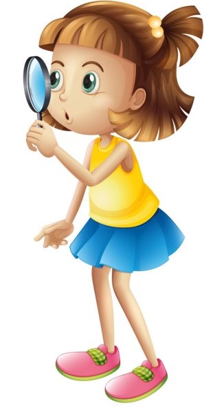 Девочка с лупой