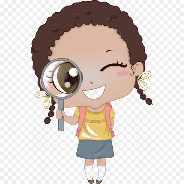 Ребенок с лупой